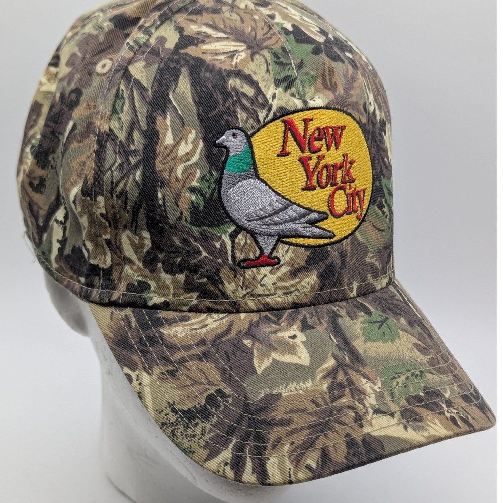 Otto New York City Pigeon Camo Snapback Hat Camouflage Trucker